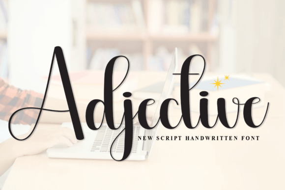 Adjective: A Delicate Script Font for Editorial Design
