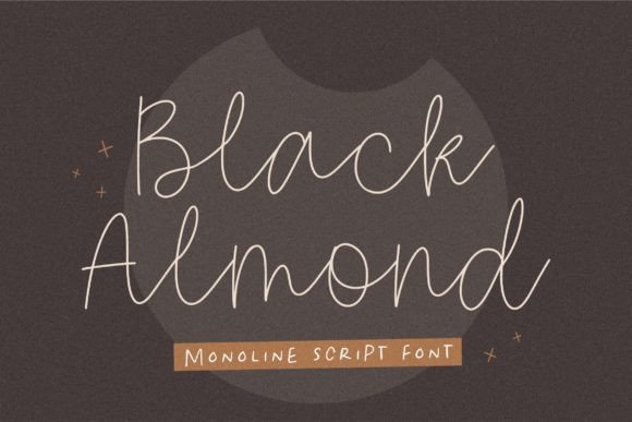 Black Almond Font: Elegant Script for Digital Marketing
