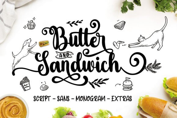 Butter Sandwich: A Charming Script Font for Handmade Brands