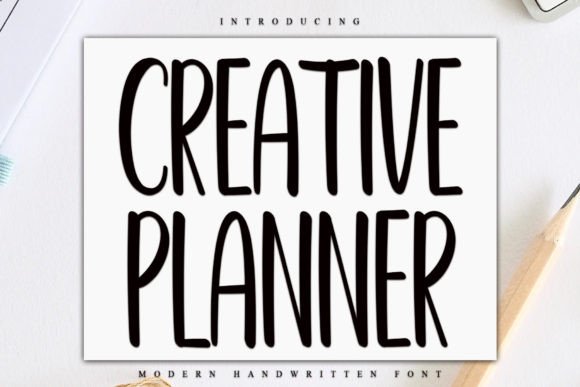 Creative Planner: A Playful Handwritten Font for Web Design