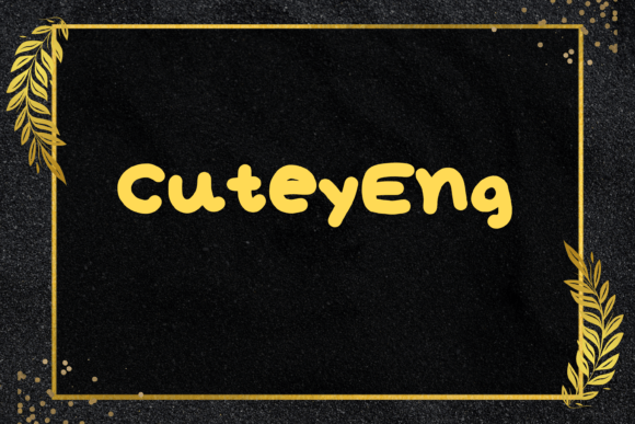 Cutey Eng: A Quirky Handwritten Font for Editorial Design