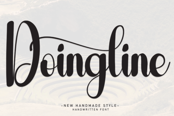 Doingline: A Handwritten Typeface for Warm Editorial Design