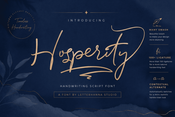 Hosperity: A Modern Handwritten Font for Web Design