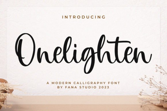 Onelighten: A Stylish Script Font for Business Branding