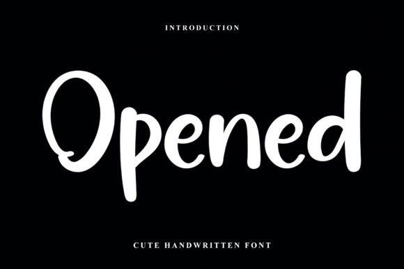 Opened Font: A Handwritten Typeface for Authentic Brands
