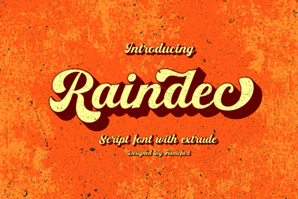 Raindec: A Handcrafted Script Font for Authentic Branding