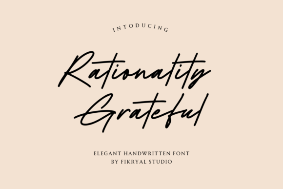 Rationality Grateful: A Modern Script Font for Web Design