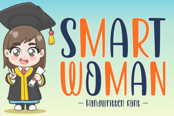 Smart Woman: A Playful Script Font for Editorial Design