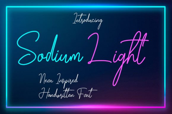 Sodium Light: The Perfect Handwritten Font for Crafters