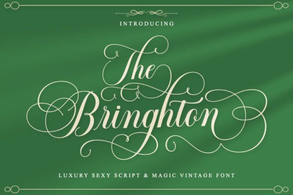 The Bringhton: A Script Font for Modern Web Design